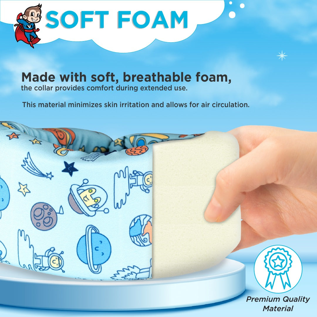 Vissco Champ Cervical Collar for Kids Provides support from Neck Injuries, Surgery or Nerve Compression, Cervical Spine Immobilization & Pain Relief