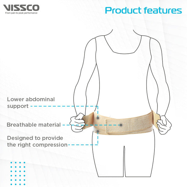 Vissco 0514 Abdominal Maternity Binder for Toning of Abdominal Muscles