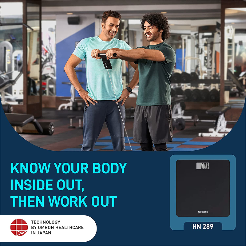 Omron HN-289-EBK Digital Weighing Scale with High Precision Sensor Technology