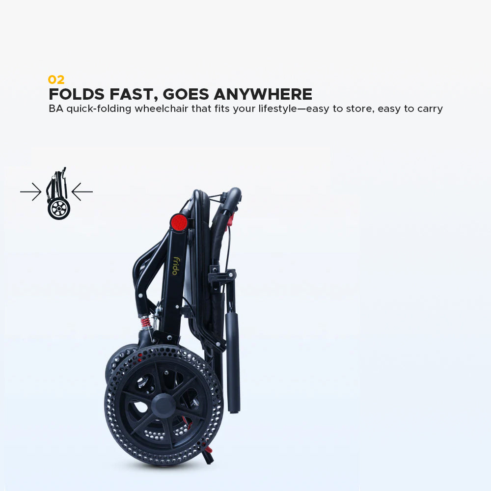 Frido Foldable Travel Wheelchair