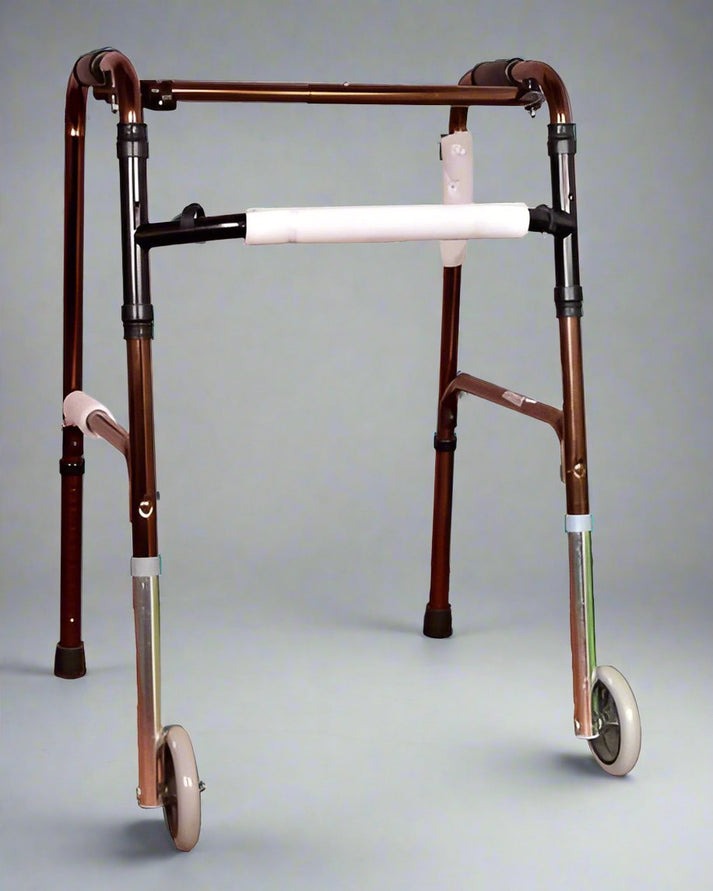 Karma WK51 Bronze Big Wheel Folding Walker For Patient Or Senior Citizen