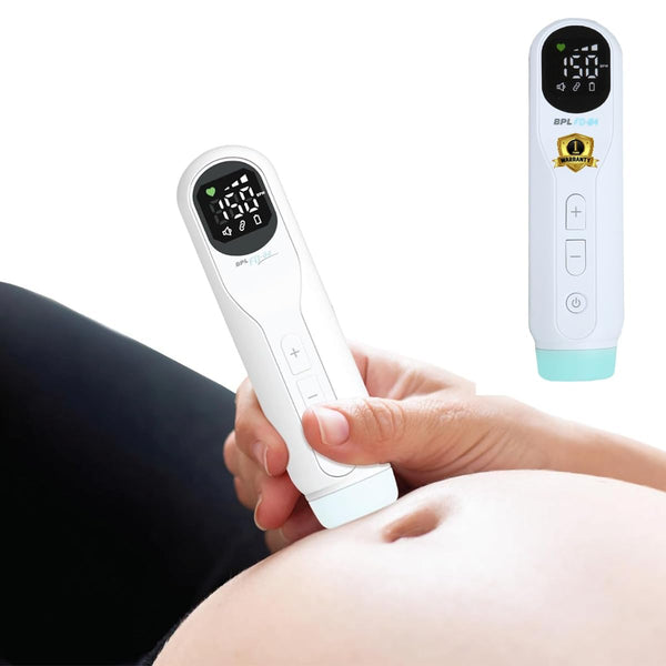 BPL Medical Technologies FD-04 Fetal Doppler|Pulse Wave Technology|Heartbeat Detection Machine for Home and Clinic Use - White