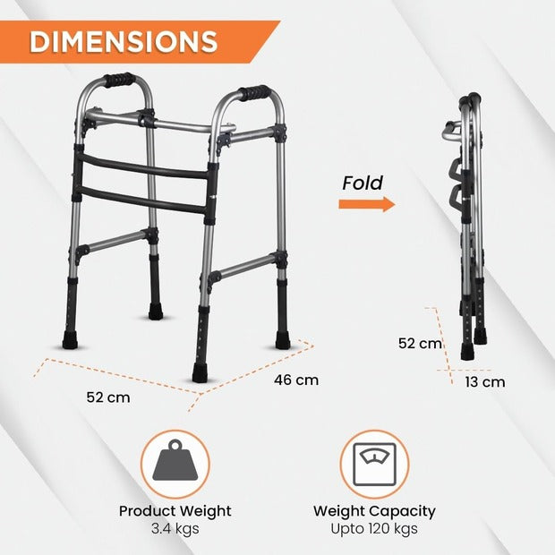 Vissco 2901 Dura Max Aluminium Walker On Rent