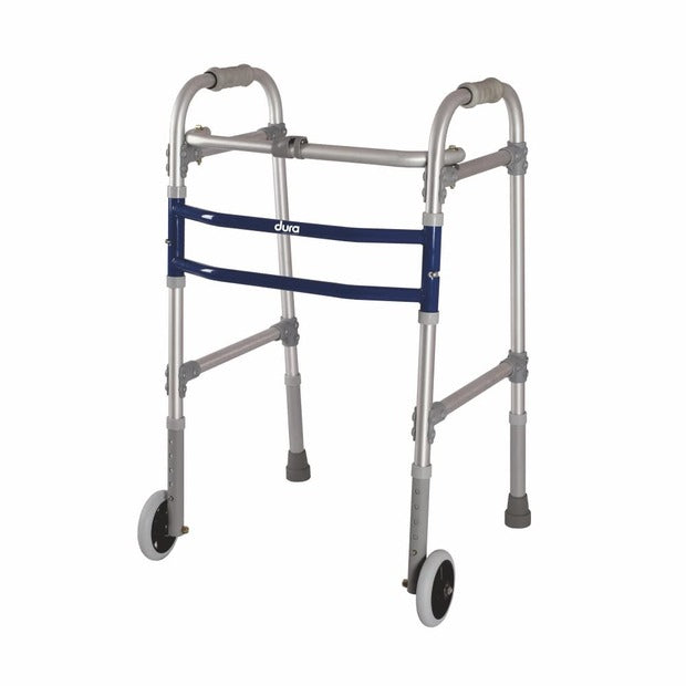 Vissco 2946 Straight Big Wheel Dura Max Aluminium Walker On Rent