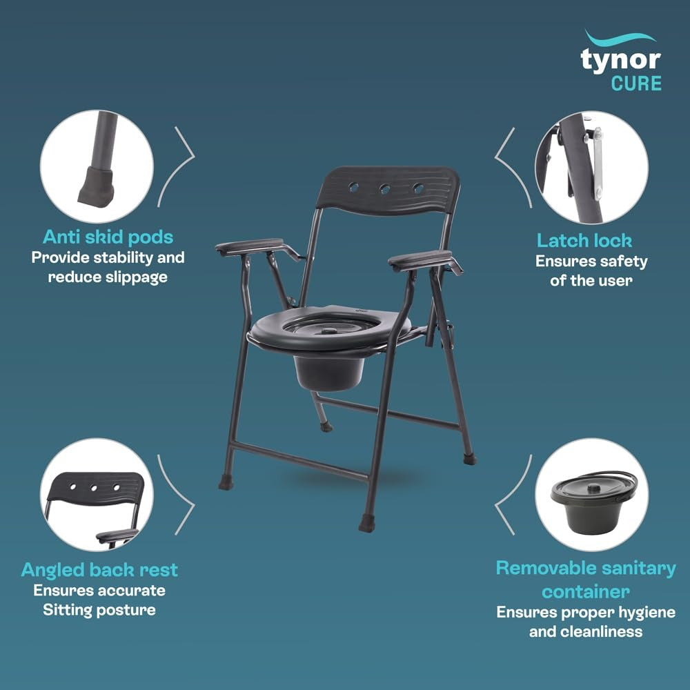 Tynor L43 Commode Chair Ergo Indian Style