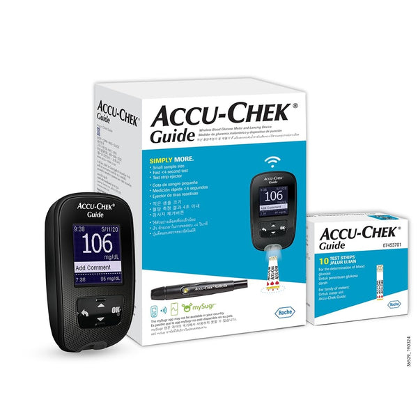 Accu-Chek Guide Smart Blood Glucose Meter with Bluetooth Connectivity