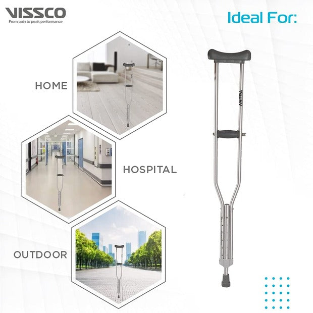 Vissco 0905 Astra Under Arm Crutches – Buy Comfortable & Durable Mobility Aids Online