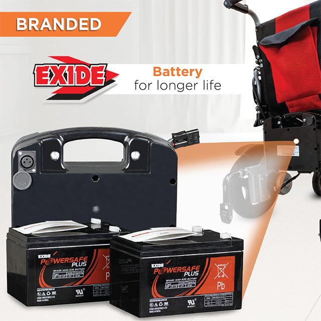 Vissco Zip Lite Power Wheelchair with Single Battery