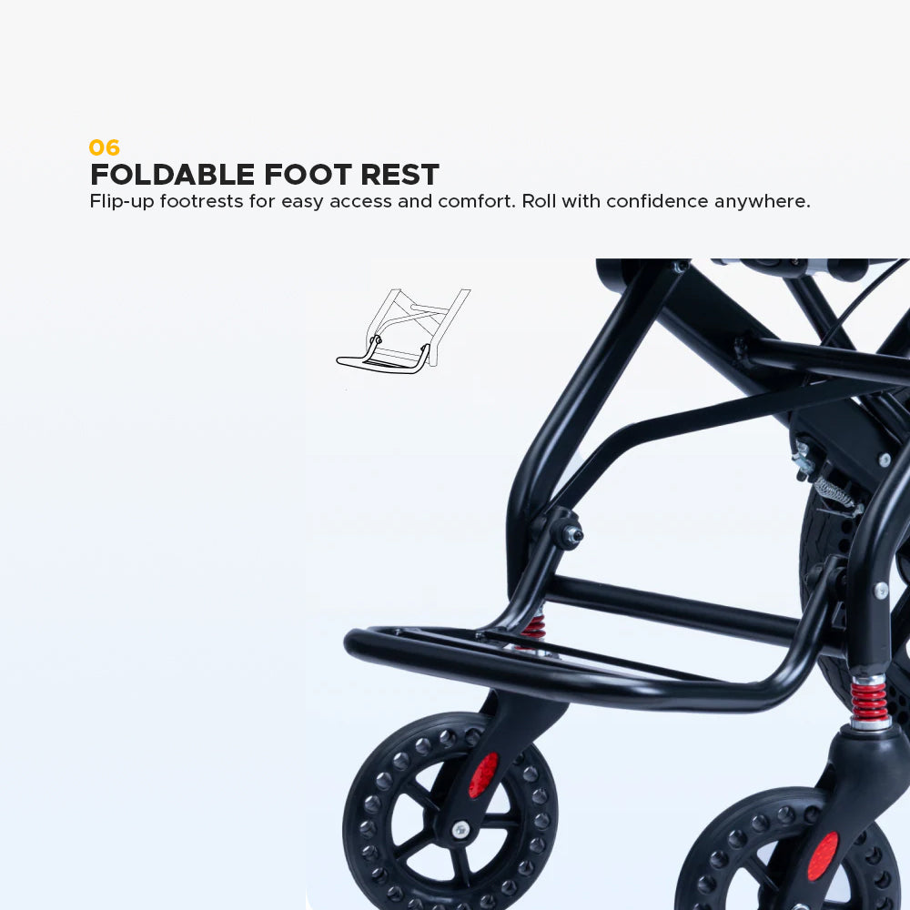 Frido Foldable Travel Wheelchair