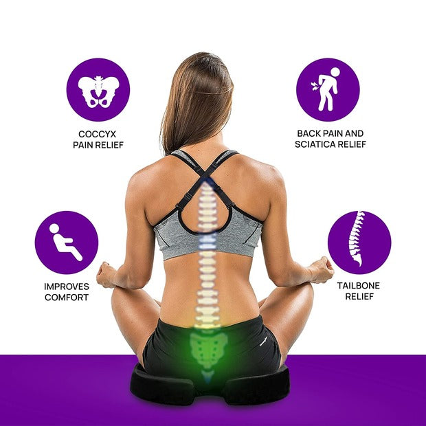 Frido Ultimate Coccyx Seat Cushion – Ultimate Comfort for Tailbone Relief
