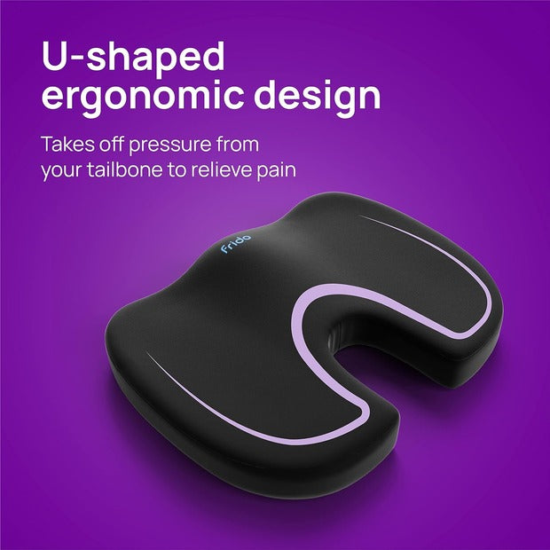 Frido Ultimate Coccyx Seat Cushion – Ultimate Comfort for Tailbone Relief