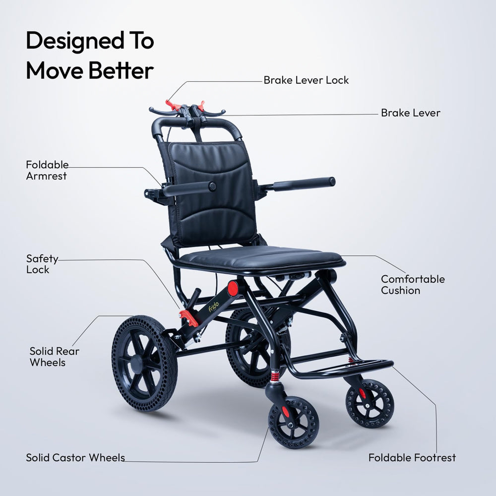 Frido Foldable Travel Wheelchair