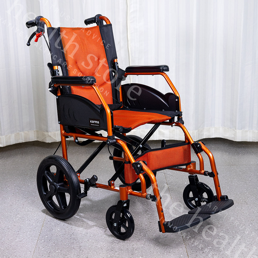 Karma Aurora 5 Compact Light Weight Foldable Wheelchair On Rent
