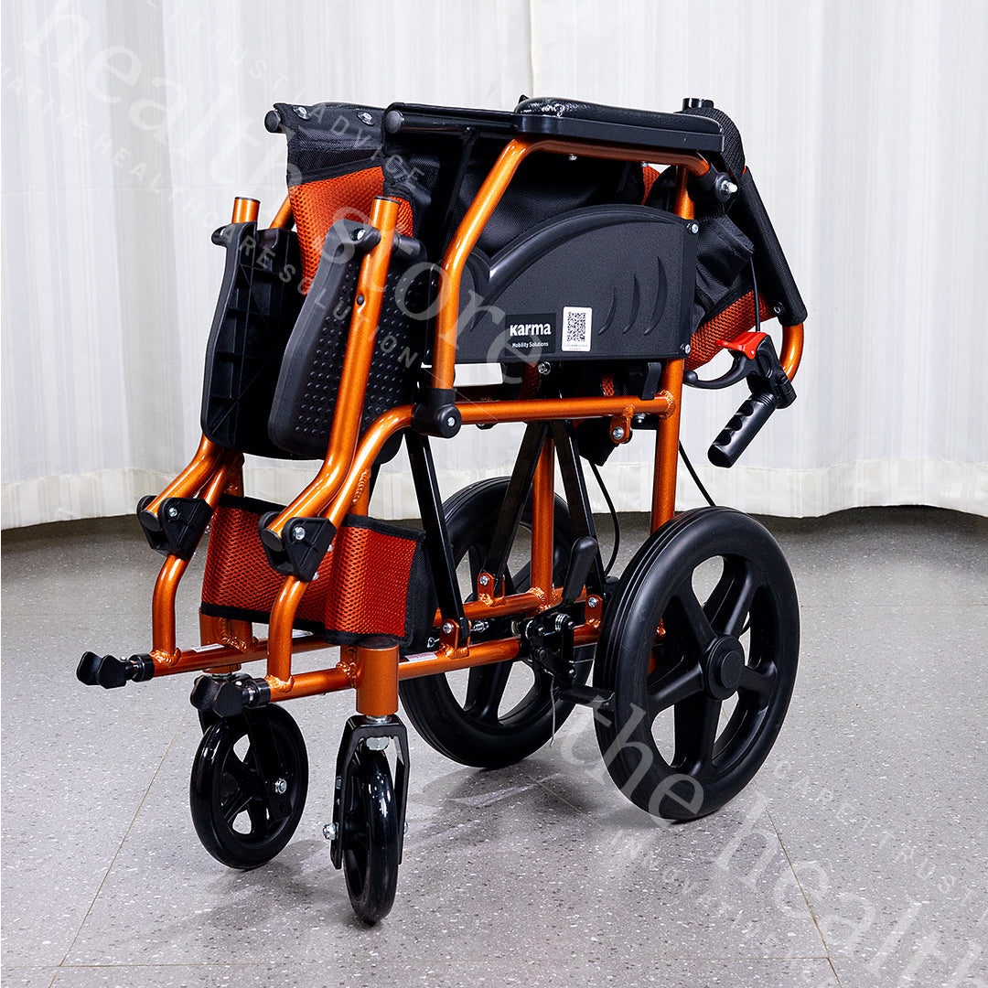 Karma Aurora 5 Compact Light Weight Foldable Wheelchair On Rent