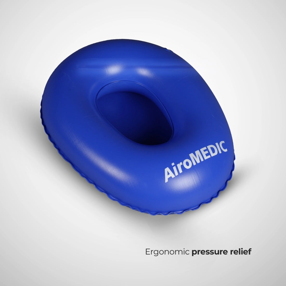 Portable Air Bedpan, Inflatable Cushions Potty for Home Hospital Elderly Bedridden, Washable Air Inflation Bed Pans for Females, Inflatable Stool Toilet Nursing Toilet, Blue