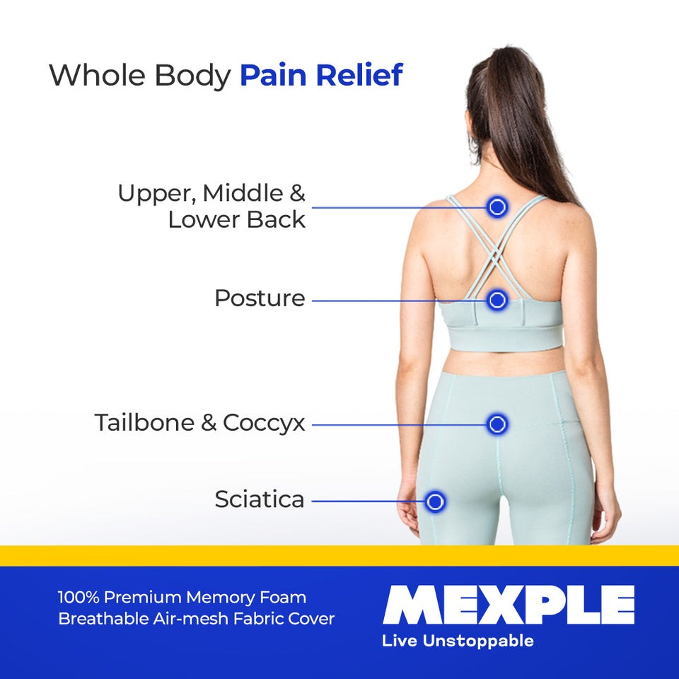 Mexple XmartSeat Orthopedic Tailbone Support Cushion