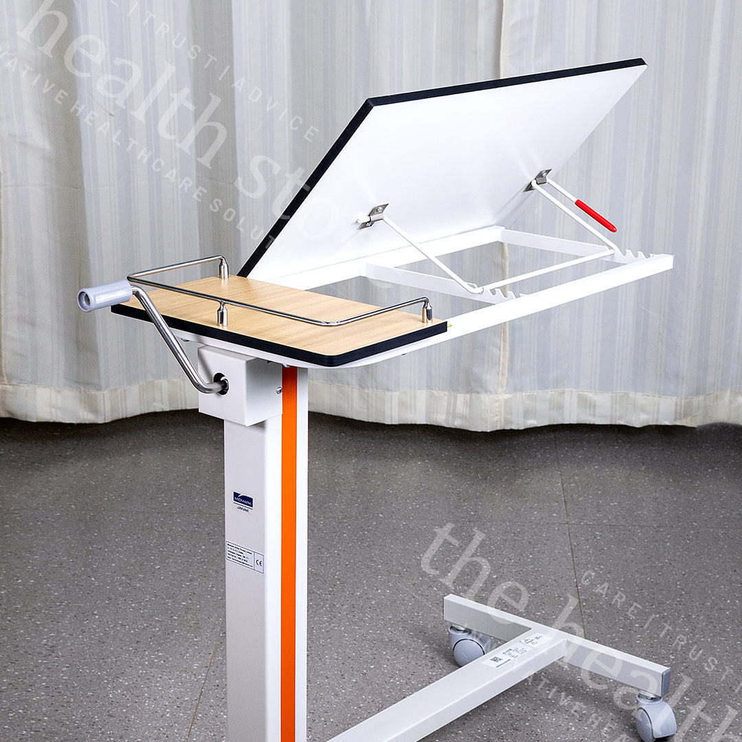 Midmark Janak AX1012A Deluxe Adjustable Bedside Manual Food Table