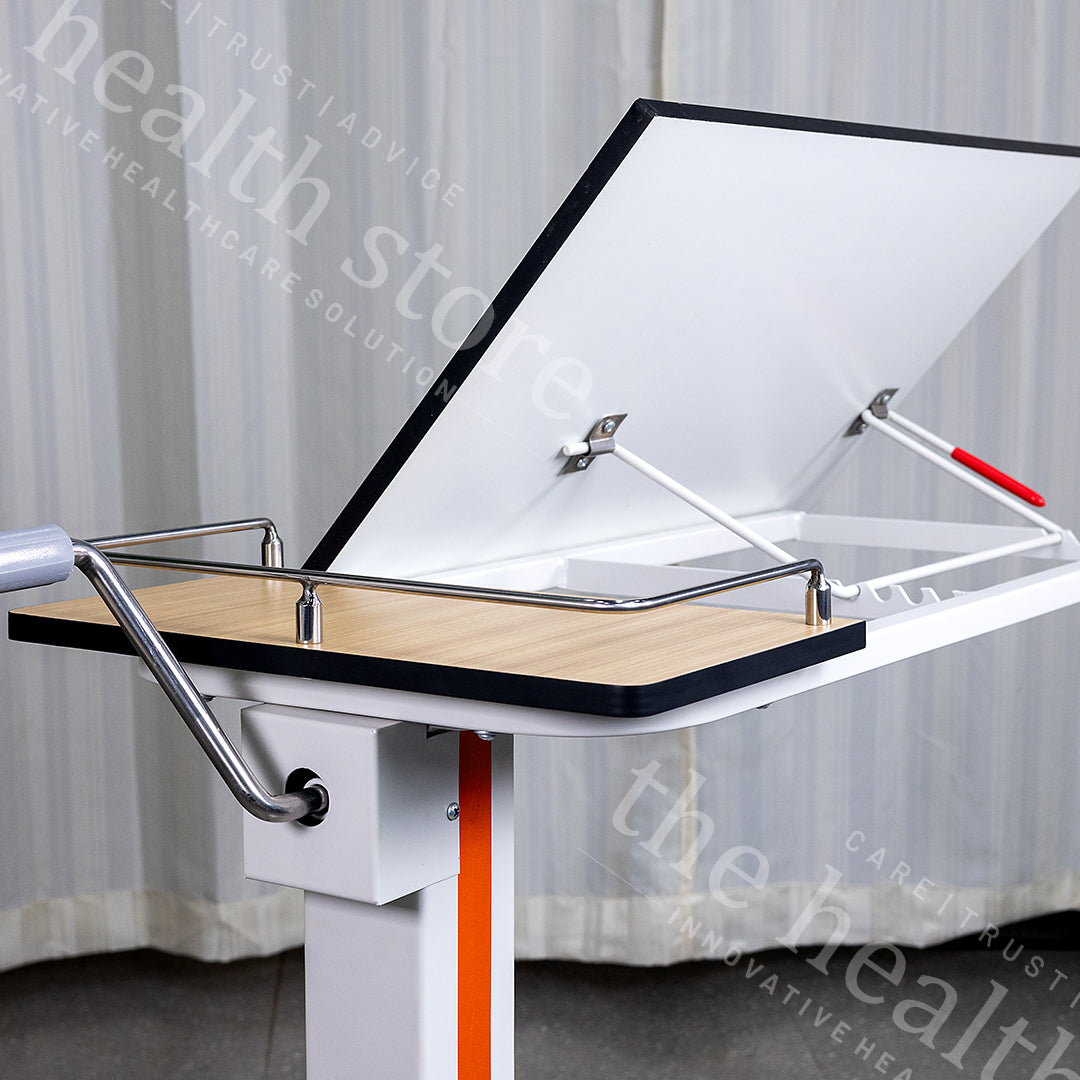Midmark Janak AX1012A Deluxe Adjustable Bedside Manual Food Table