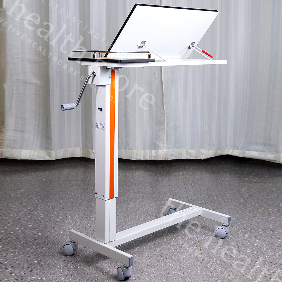 Midmark Janak AX1012A Deluxe Adjustable Bedside Manual Food Table