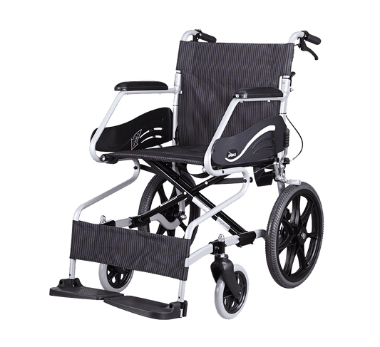 Karma SM 100.3 aluminum wheelchair side front view