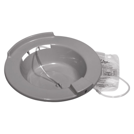 Sitz Bath Tub for Adults - Heavy Duty Plastic Hip Bath Tub, Fits Western Toilet, Pain Relief for Fissure & Piles, Naturopathy, Foldable, Hot Tub for Bathroom