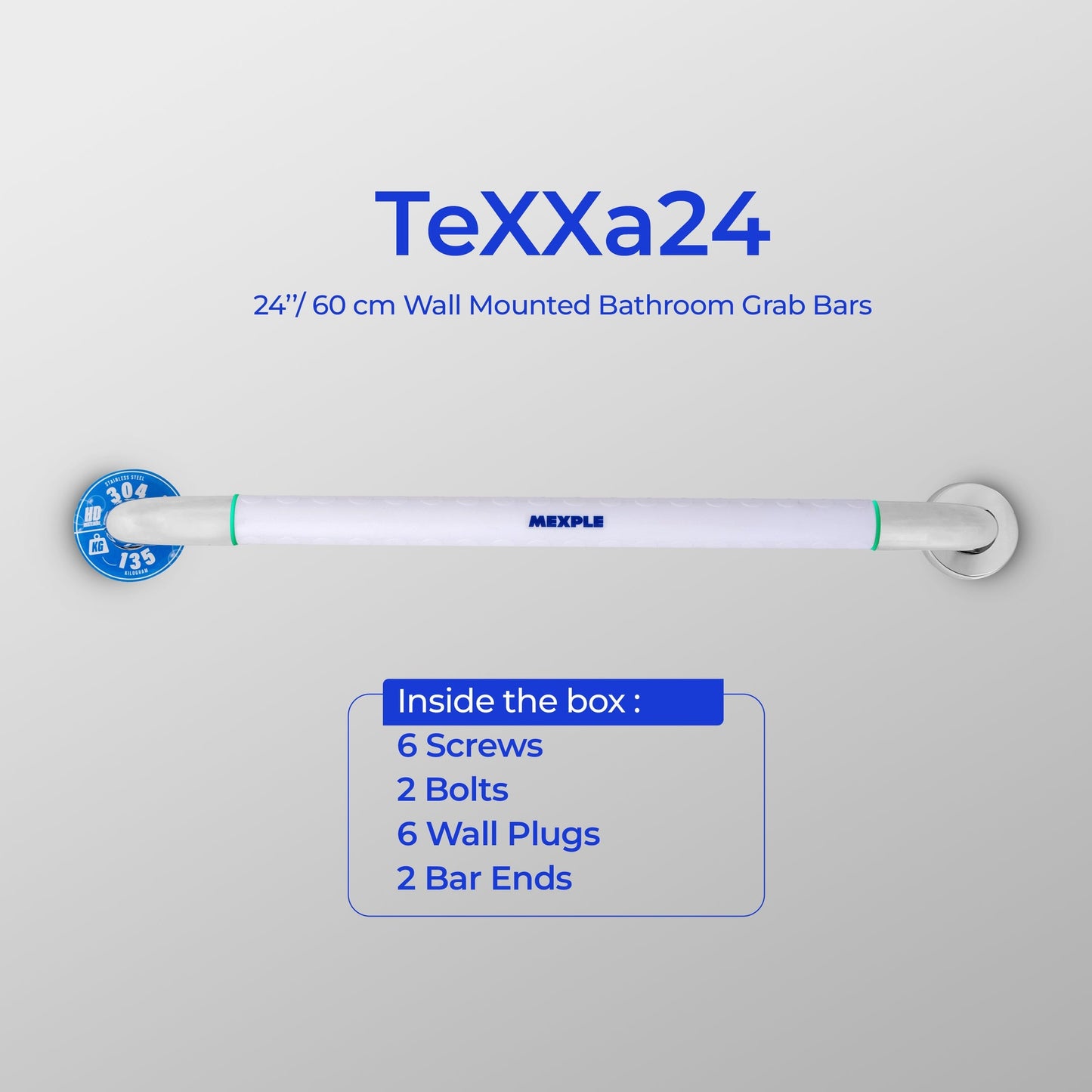 Mexple TeXXa 24 High Grade ABS Anti Slip Grab Bar