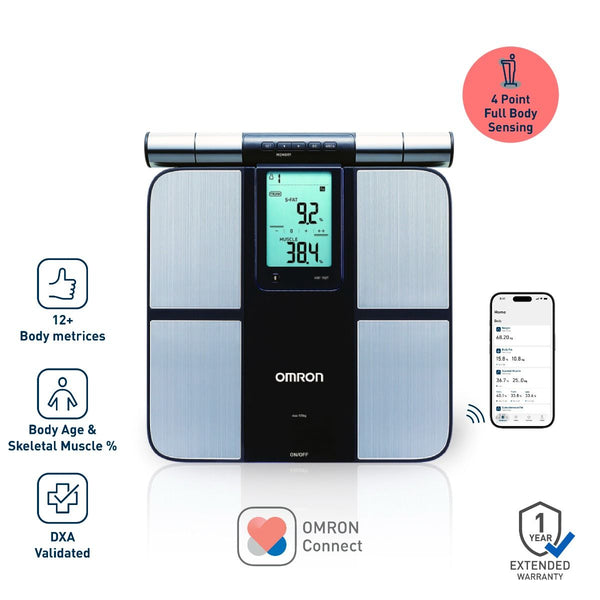 Omron HBF-702T-AP Smart Weighing Scale with Body Fat & BMI Monitoring
