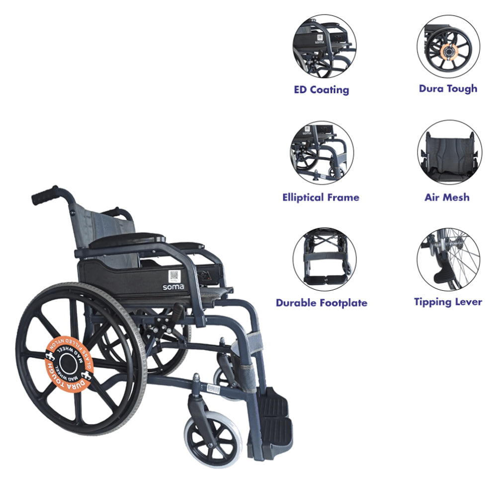Karma Champion 200 Mag Wheel Manual Wheelchair