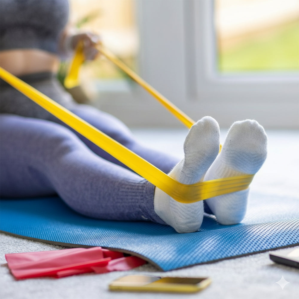 Theraband Yellow Thin Professional Latex Resistance Bands 5Feet Yellow