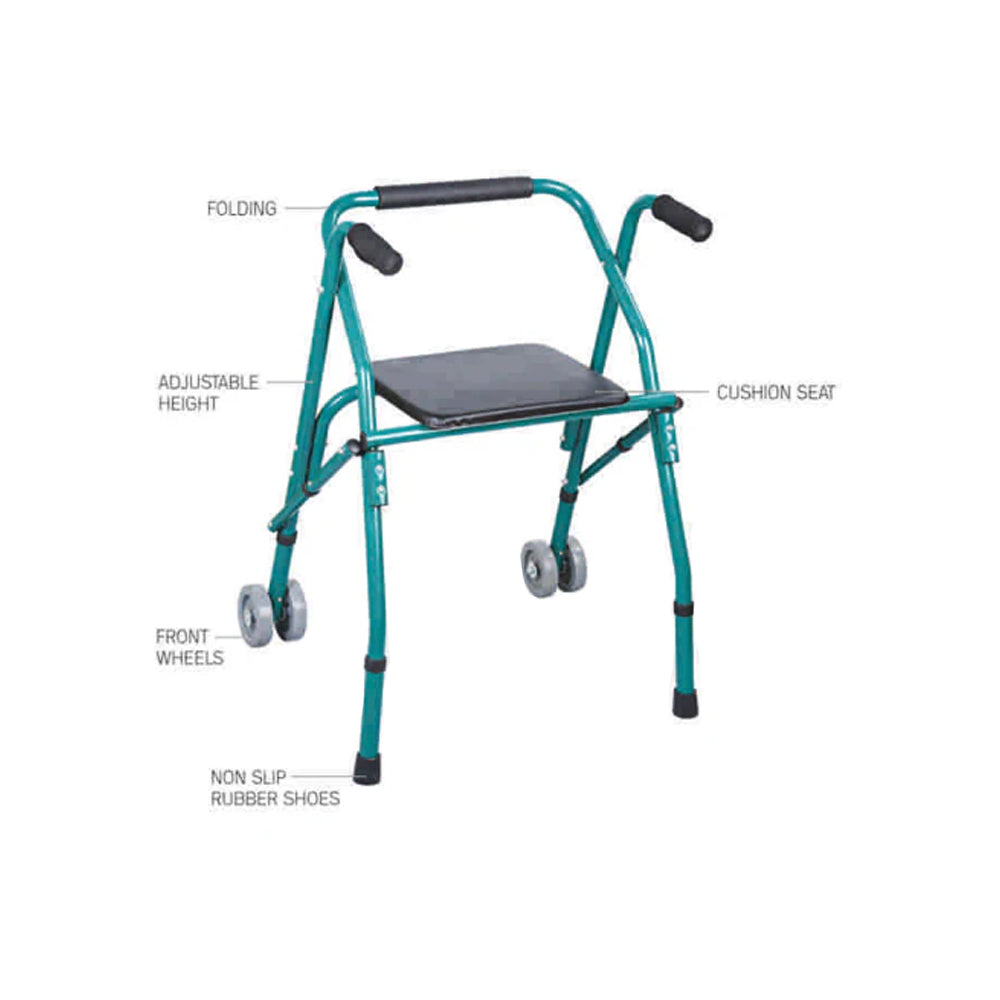 Arrex M10 Seating Walker With Wheels For Convenient Mobility