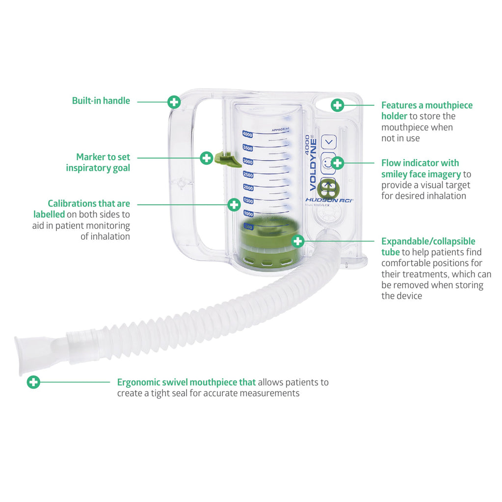 Hudson RCI Voldyne 4000 Intensive Spirometer
