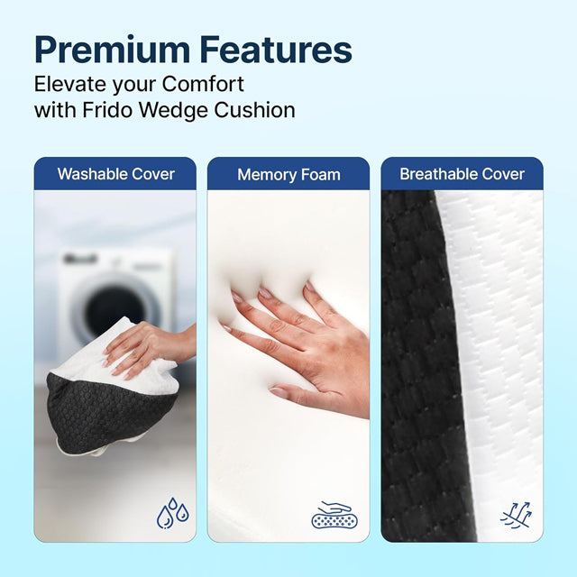 Frido Ultimate Wedge Cushion – Premium Comfort & Support for All-Day Sitting