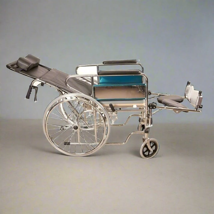 Karma Rainbow 8 Reclining Wheelchair with Commode | Multi-Function Wheelchair