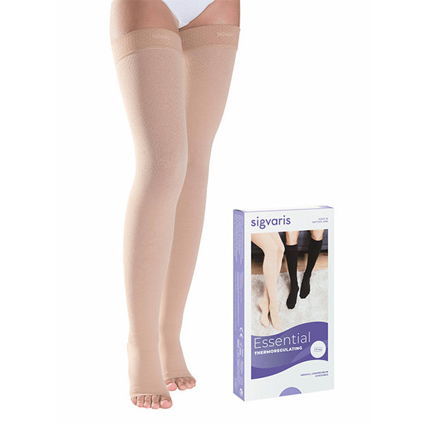 SIGVARIS Medical Compression Stockings Cotton Class 2 – Thigh Length For Men and Women