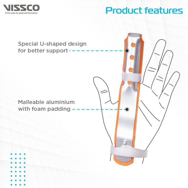 Vissco 0631 Finger Splint Long (Firm Support)