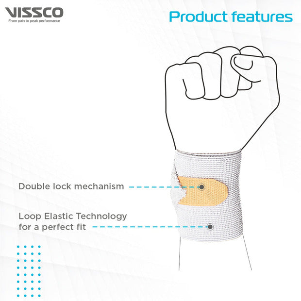 Vissco 0603 Wrist Binder With Double Lock (Mild Support)