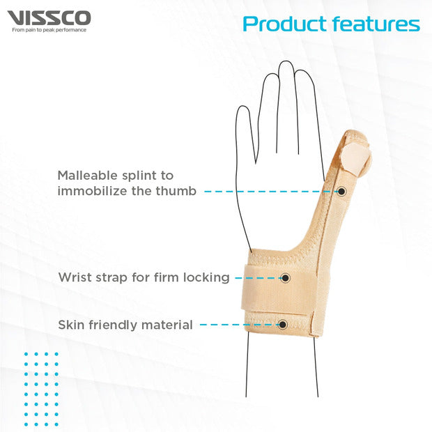 Vissco 0643 Thumb Spica Support for Both Left/Right