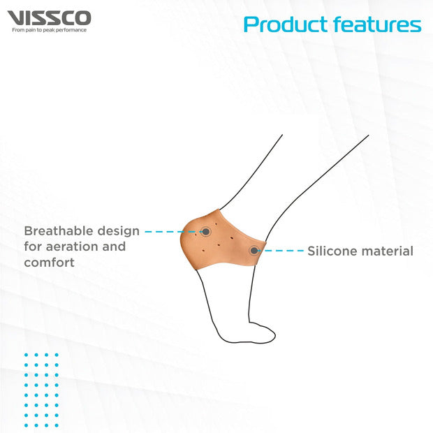 Vissco 0741 Silicone Anti-Crack Heel Protector