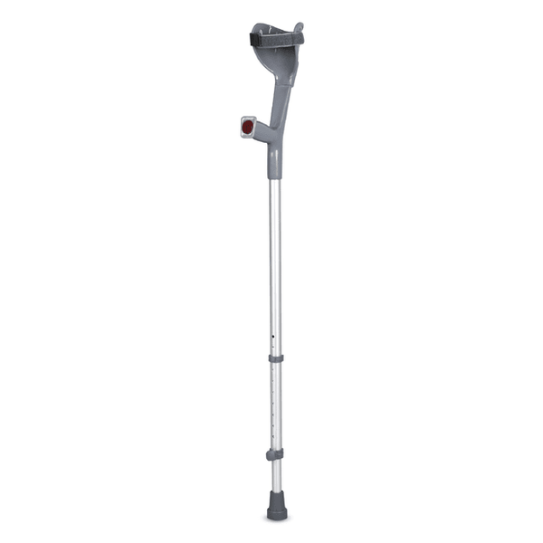 Astra Max Elbow Crutch for Physically Challenged With Adjustable Height & Movable Elbow Support, Light Weight (1 Pair) (Grey)