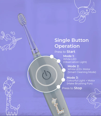 Oracura KSB200 KidsCare Sonic Rechargeable Electric Toothbrush