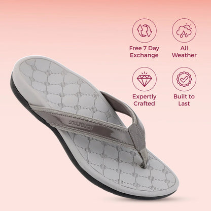 Soul Touch Bella - Grey Comfort Slippers