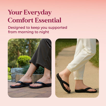 Soul Touch Bella - Black Comfort Slippers