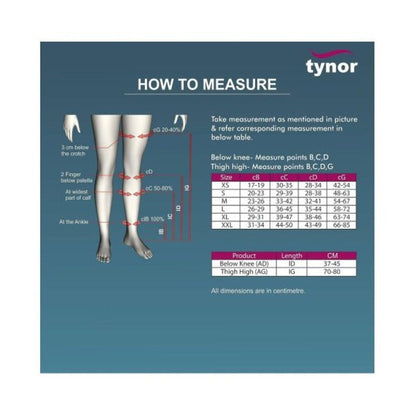 Tynor I66 D.V.T. Stocking Knee High (Pair)