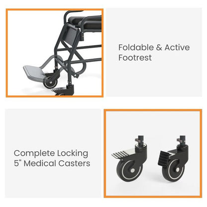 Arcatron 2000 Commode Wheelchair: Comfort & Convenience in One Mobility Solution