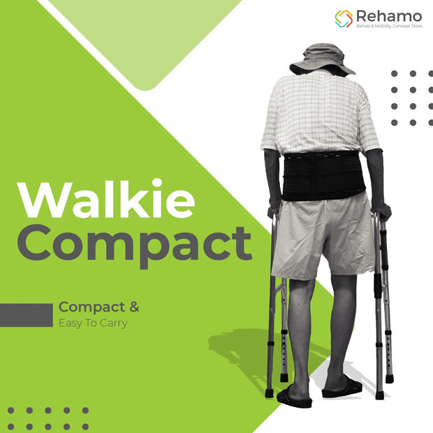 Rehamo Premium Walkie Compact 2 Way Fold Walker