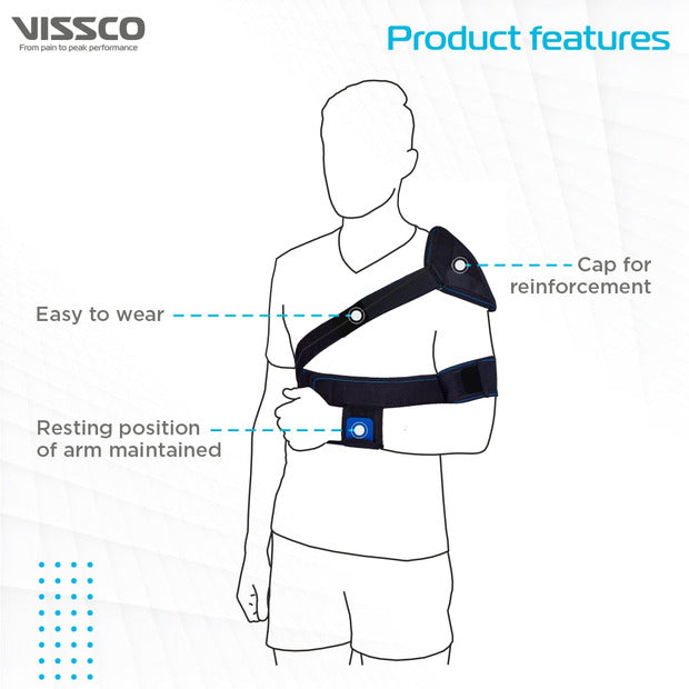 Vissco 0813 Elastic Shoulder Immobilizer with Cap