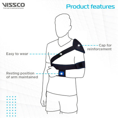 Vissco 0813 Elastic Shoulder Immobilizer with Cap