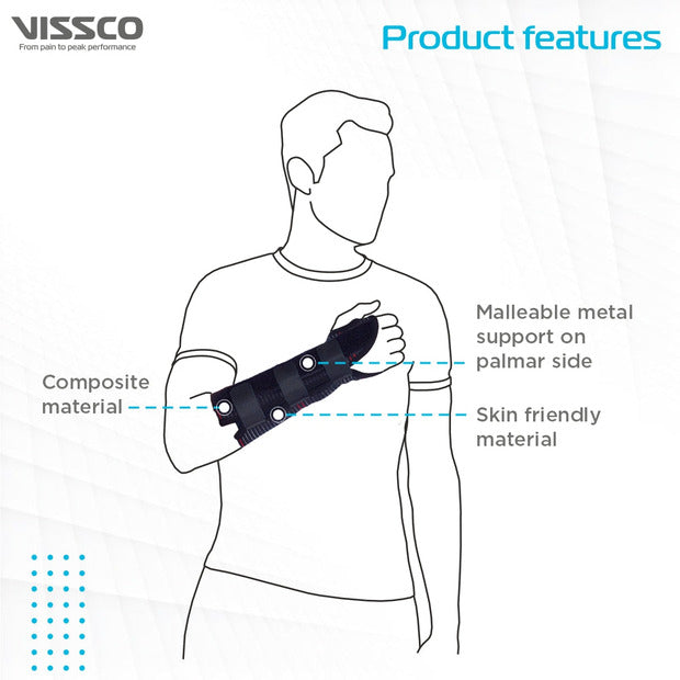 Vissco 0644 Elastic Wrist Support (21cms)