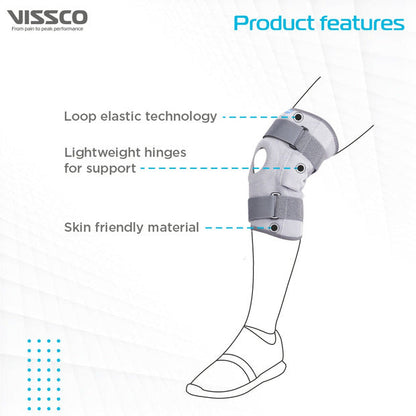 Vissco 0718 Stretchable Hinged Elastic with Open Patella