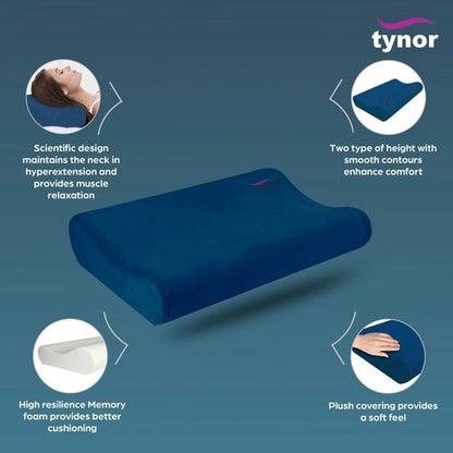 Tynor B29 Contoured Cervical Pillow Memory Foam